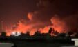 5060275f Smoke Rises From A Port In Kuhestak