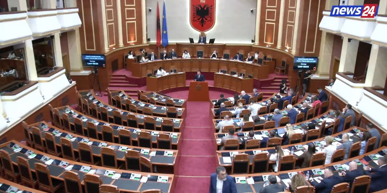 Blinduat Kuvendin me policë se trembeni nga vezët   Kapri  shpërthen  në Kuvend   Me kartonët e kuq  PS ka lënë jashtë Parlam   