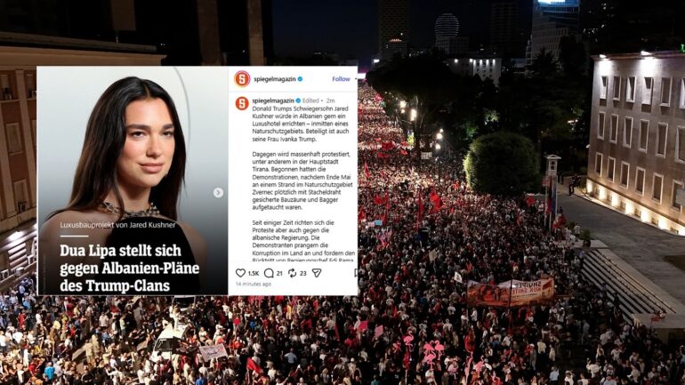 Dua Lipa Protestat