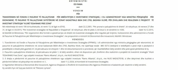Rams Albania Vkm