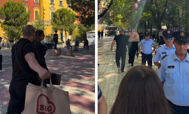 VIDEOLAJM  Frikë nga vezët  Sara Mile shkon me truprojë në Kuvend  protestuesit s i kursejnë thirrjet  Deputete e krimit 