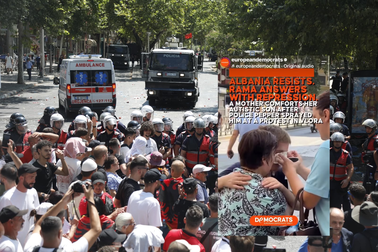  Rama duhet të japë llogari   Partia Demokratike Europiane dënon sulmin mbi protestuesit  shpërndan pamjet e nënës   