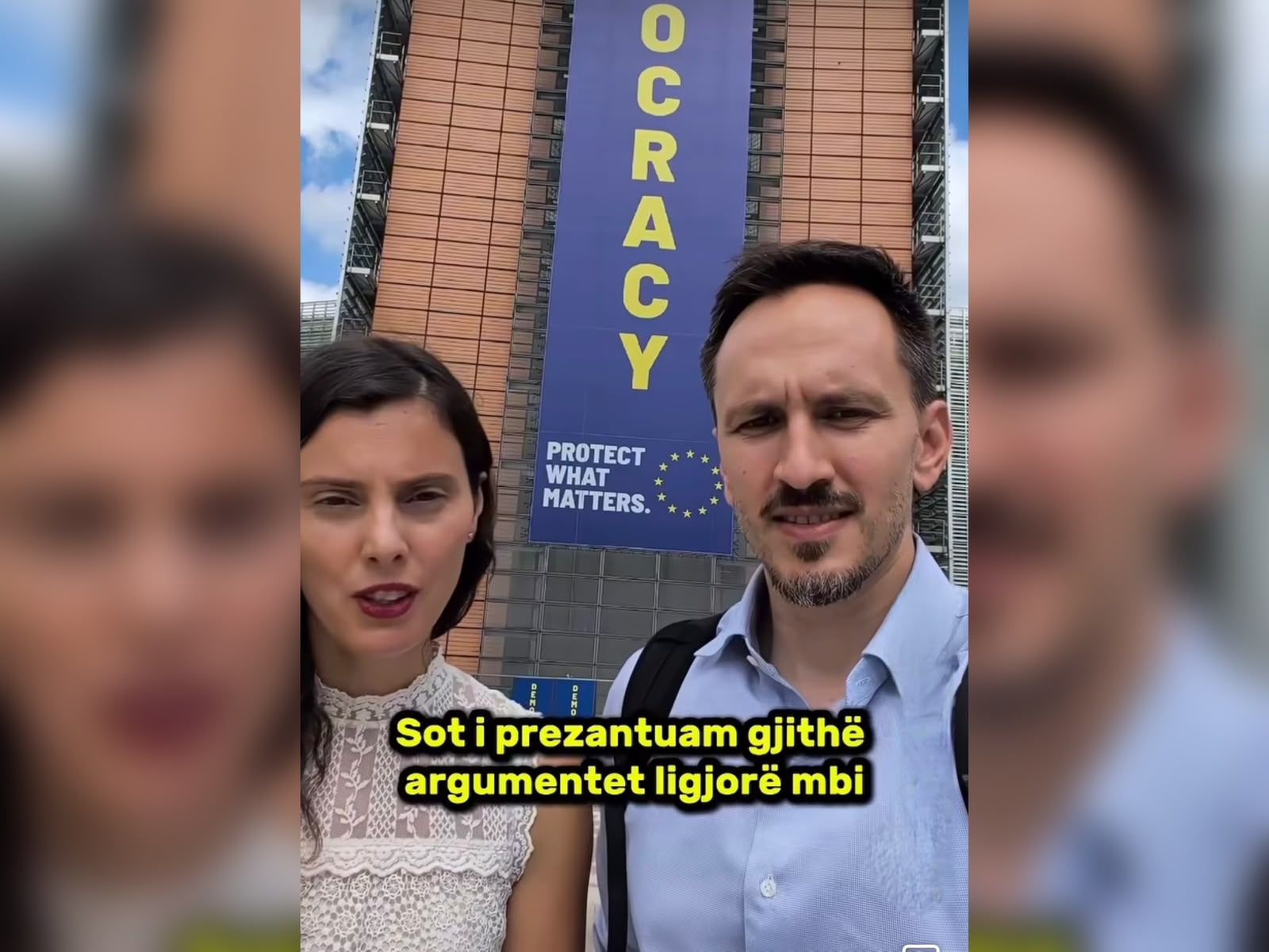 VIDEO   Denoncuam në Bruksel 4 ligjet famëkeqe   deputeti Redi Muçi  takim në zyrën e Komisioneres për Zgjerimin