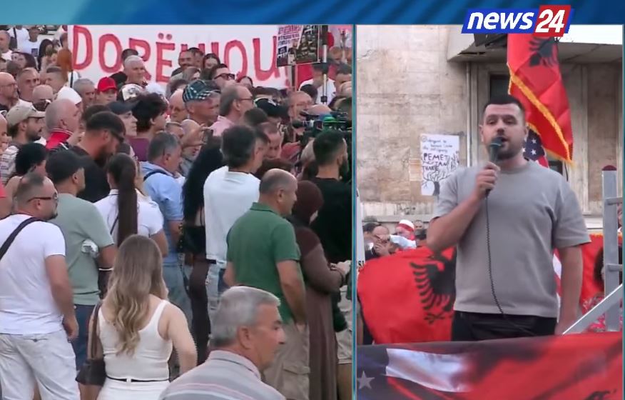  Nuk ka besë me Ramën   Protestuesi  Pasi të dorëhiqet e pret drejtësia   Shpëtimi  i tij është largimi