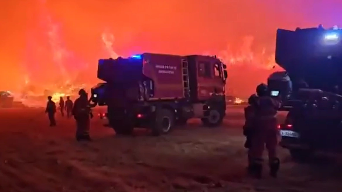 VIDEO  Zjarri në Madrid jashtë kontrollit  shkrumbohen 260 mijë hektare  Shkon në 1 200 numri i banorëve të evakuuar