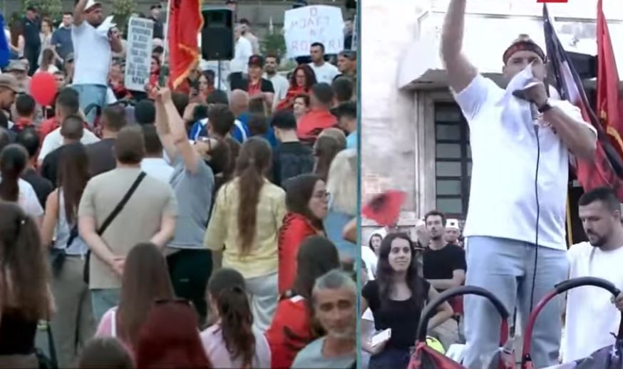 LIVE   Mazhorancë dhe opozitë  jeni tradhtarë që mbani pushtetin si sulltan   Qytetari në protestën kundër Ramës  Partit   
