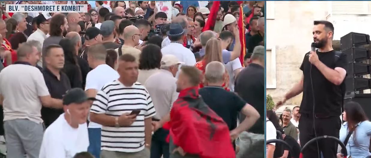 LIVE  Shqiptarët kërkojnë largimin e Ramës   38 ditë rezistencë  kemi treguar qytetari europiane   Protestuesit listojnë kërke   