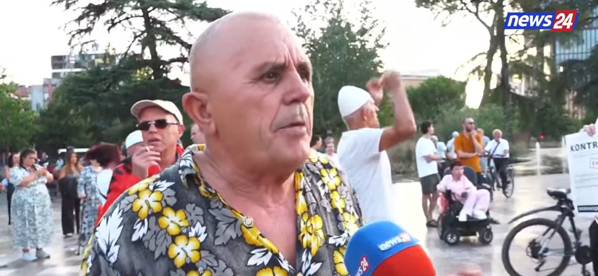 Shqiptarët refuzojnë t i japin besën Ramës  Protestuesi nga Sheshi Skënderbej  Na ka ardhur aty ku nuk mban më  kërkojmë   
