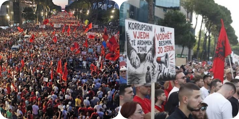 Revolta kundër kryeministrit në ditën e 57 të  qytetarët sërish në tubim  Shqiptarët kërkojnë dorëheqjen e panegociueshme të R   