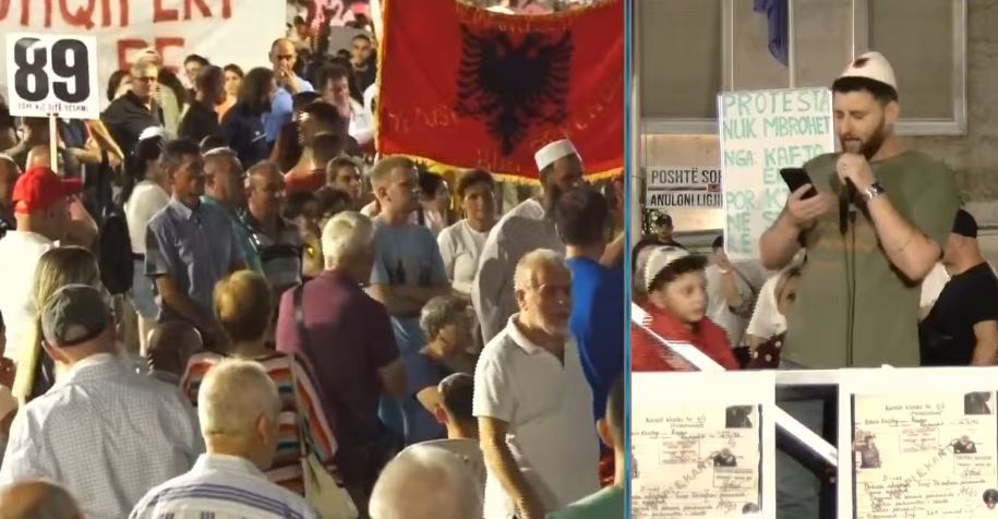 Qytetari akuza të forta nga protesta  Ramës nuk i jepet besa  Balluku ka 300 apartamente dhe Agasi ka orë 300 mijë euro 