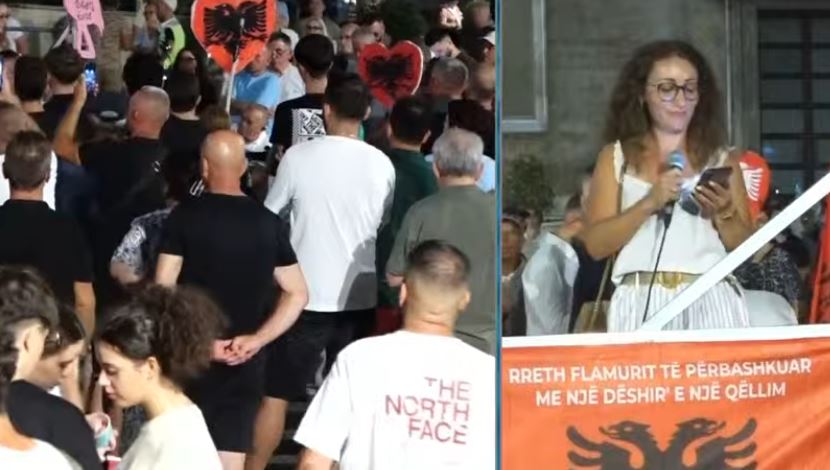 E reja vjen nga Franca në protestën para Kryeministrisë  Sot në Shqipëri ka dy botë  kulla me para të pista dhe popull në varf   