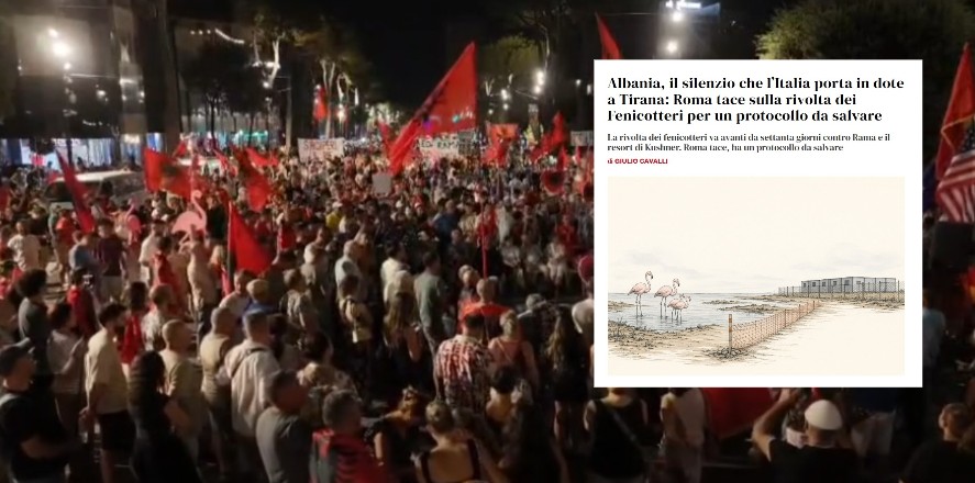  Ruan marrëveshjen për emigrantët   Media italiane  77 ditë protestë në Shqipëri  heshtja e Romës për  Revolucionin e Flamingo   