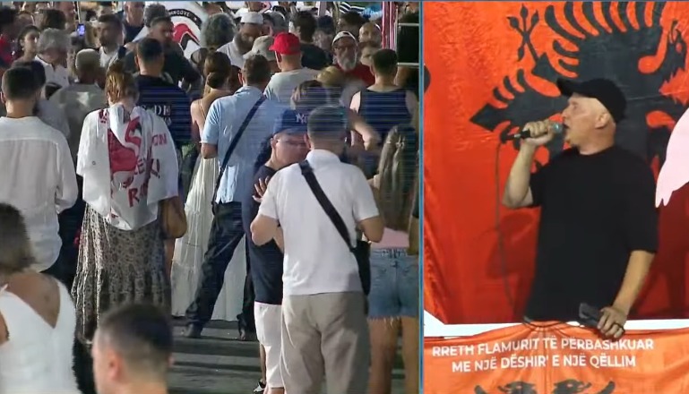  Historike  asnjë protestë si kjo   Fjalimi i fortë i gazetarit Osman Stafa  Ky vend mund të bëhet  politikanët hajdutë të mar   
