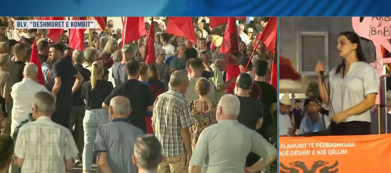  Kemi vrarë frikën   Luçjana Kokaj i kthehet Ramës nga protesta  E vetmja besë që të japim  nuk largohemi pa ikur    