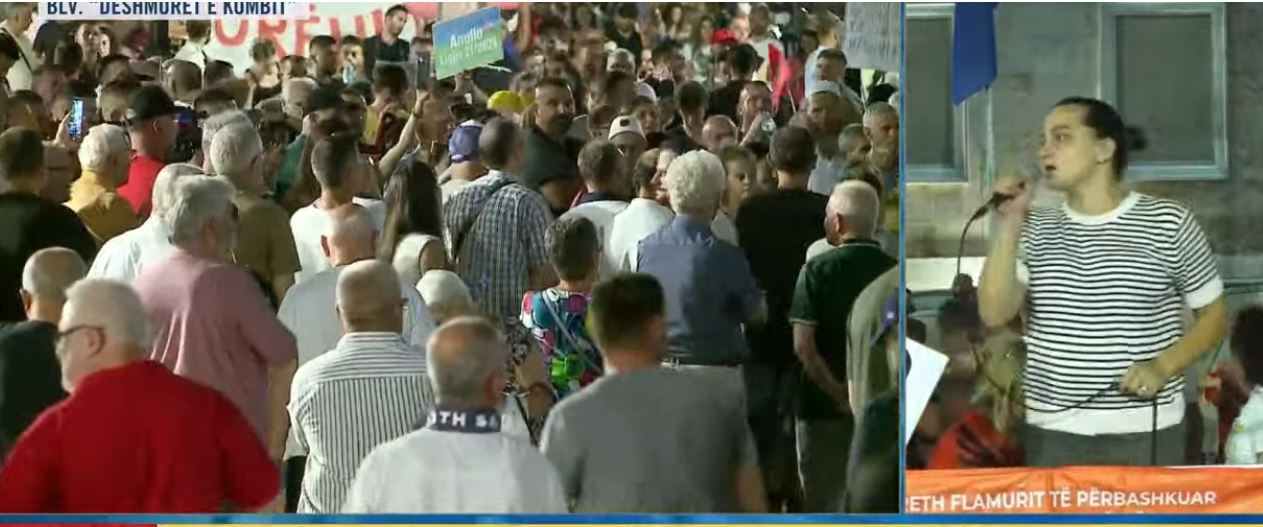 LIVE  Revolta kundër Ramës   79 ditë në shesh  nuk largohemi pa shpëtuar Shqipërinë   protestuesja Luçiana Kokaj  Këtij sistem   