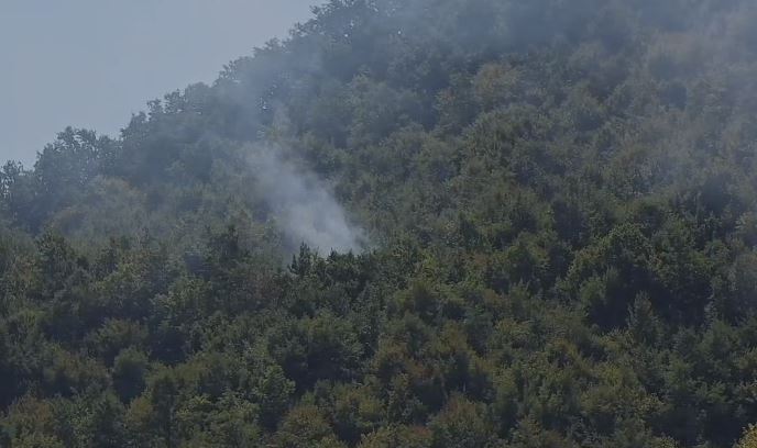 Aktivizohen tre vatra njëkohësisht/ Zjarret në fshatin Kujtim të Bashkisë Klos, dyshohen të qëllimshme