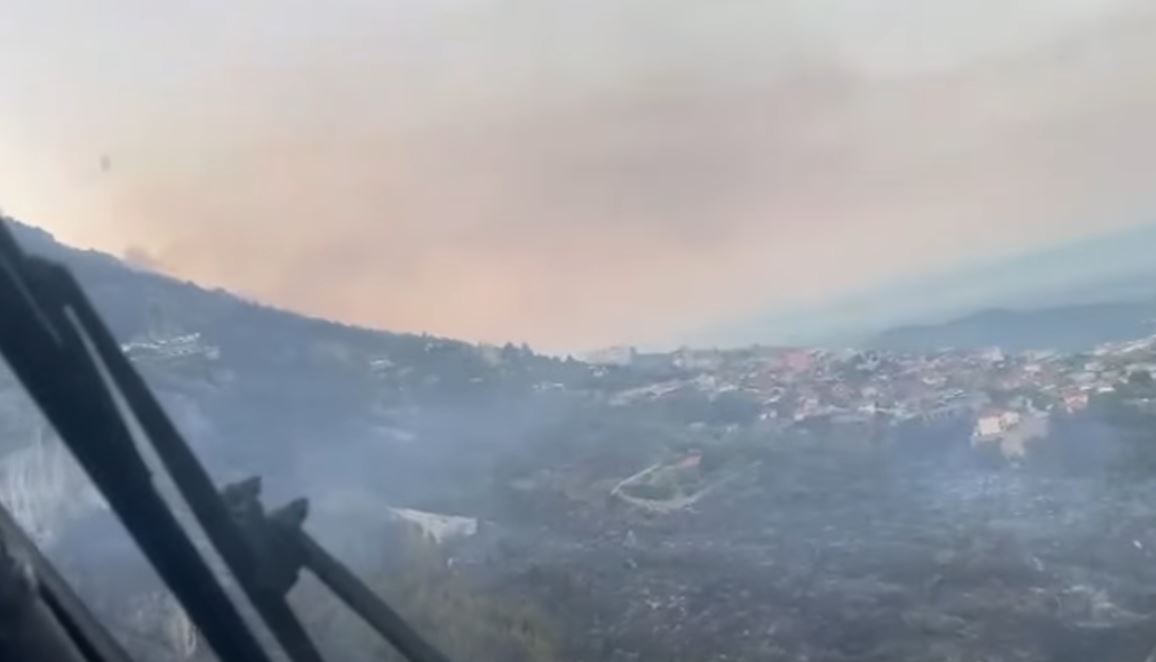 Zjarri apokaliptik në Malin e Krujës vihet nën kontroll  Mbrojtja  Aktualisht një vatër aktive  U shkrumbua vetëm një magazinë   