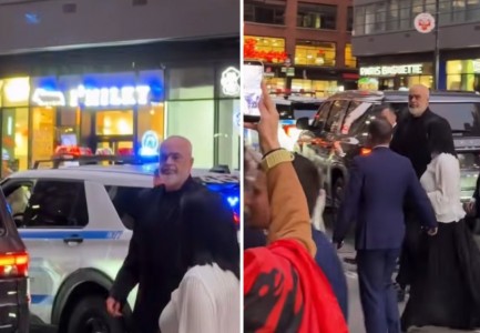 VIDEO/ “Gjithë Shqipëria të urren” – Protestuesit ndjekin Ramën edhe në New York, e qëllojnë me vezë para vizitës në OKB