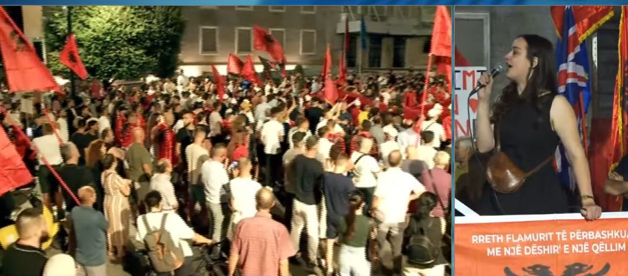  Diaspora është me ne   Aktivistja Vatnikaj  Këtu vendosim ne  Rama të japë dorëheqjen
