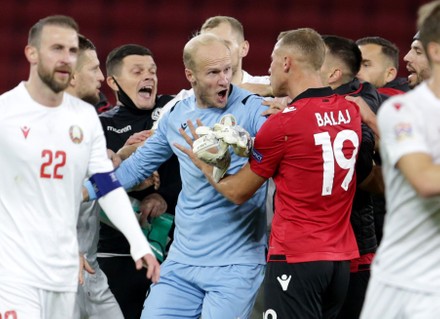 Belarus Players Albania Argue End Uefa Nations 440nw 11021447ab