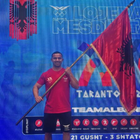 Spektakël i Briken Caljas, 4 rekorde mesdhetare dhe 2 medalje në “Taranto2026”