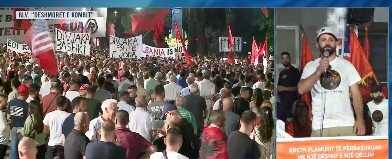 Oshëtin bulevardi  Arrestoni Ramën  Protestuesi  Të bllokojmë rrugët  të nisim mosbindjen civile