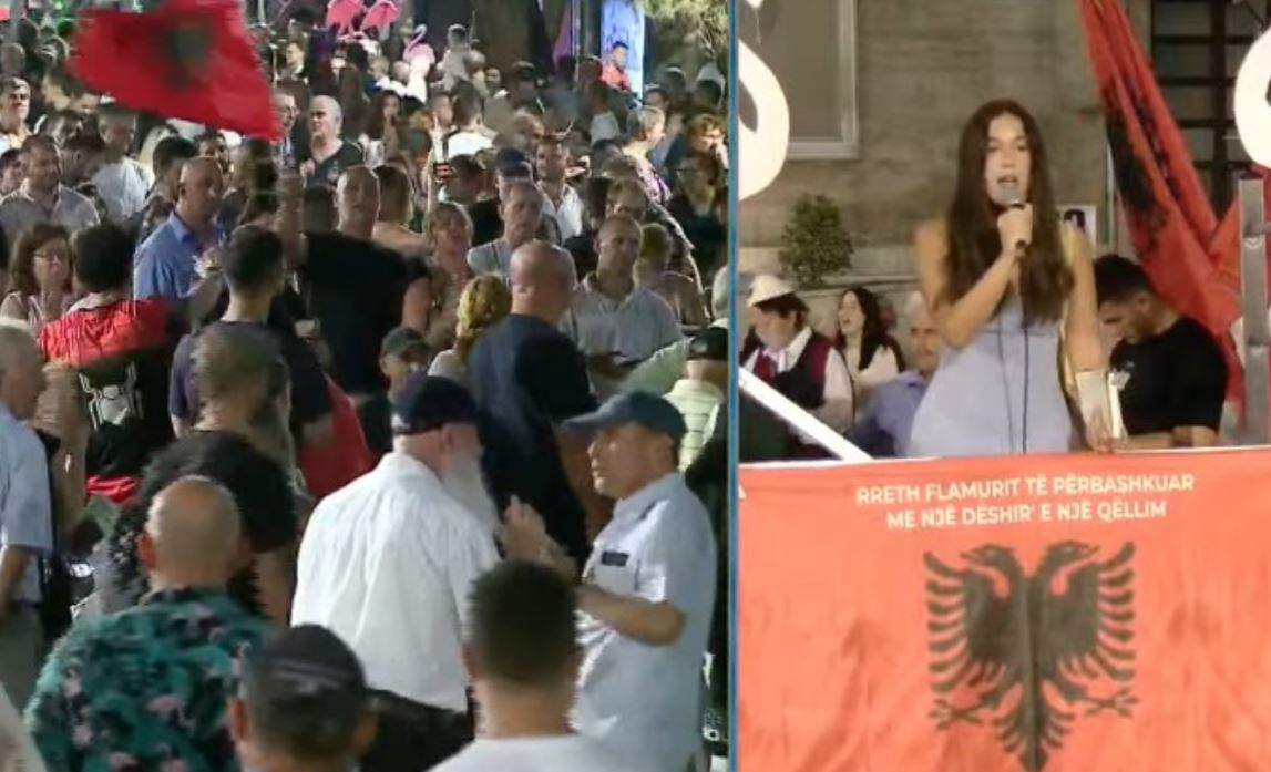  Shqiptarët vijojnë të ikin  ulje e theksuar e popullsisë   protestuesja  Dua Shqipërinë një vend ku mund të jetosh  rroga nuk   