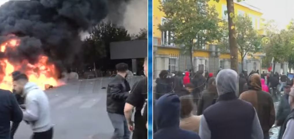Dhjetëra të ndaluar pas revoltës te Ministria e Arsimit, lirohen një pjesë e protestuesve të shoqëruar nga policia