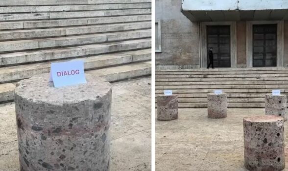 Stone From Rama Bridge Yesterday, students threw chairs at the door of the Prime Minister's ...