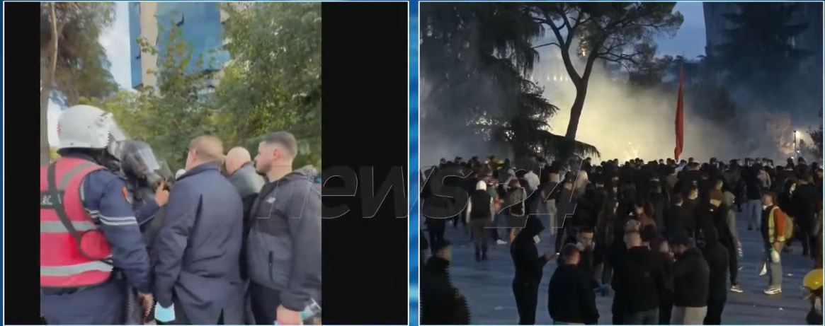  Mos shtyj   Policia hedh spraj djegës drejt deputetit të PD  Gjin Gjoni