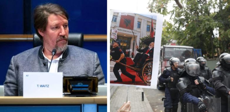 Foto nga burimi: “Protesta në Shqipëri është pro-europiane” – Eurodeputeti austriak, Waitz: Rama po kërcënon me anulim arsimi falas dhe po ndalon të mitur! Nuk përputhet me vlerat tona!