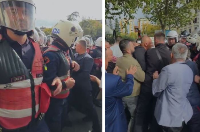 VIDEO  Tensione te protesta para Kuvendit  kryebashkiaku i Memaliajt përplaset me policinë