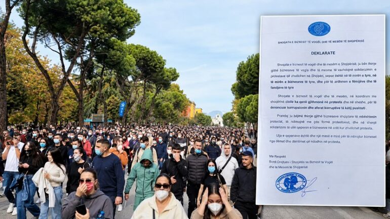 Protesta Shoqatat E Biznesit