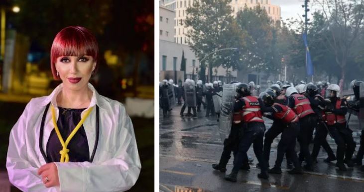  Larg duart nga studentët   Irma Libohova shpërthen ndaj dhunës shtetërore  O shteti pa shtet  Ka shkuar thika në    