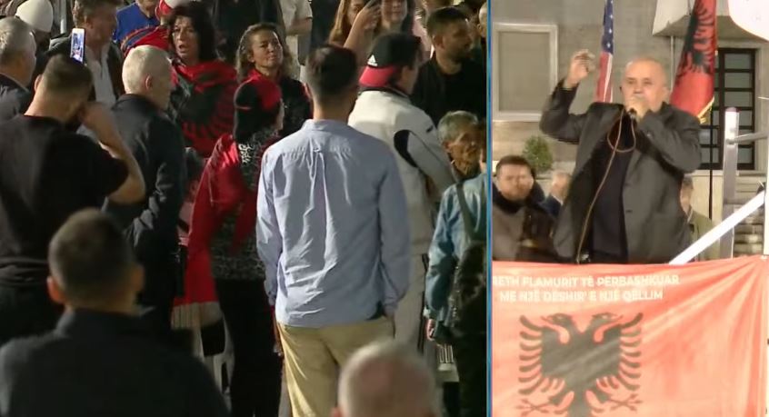 “Berisha të largohet bashkë me Ramën”, protestuesi: Revolta është e qytetarëve, jo e Sali Berishës